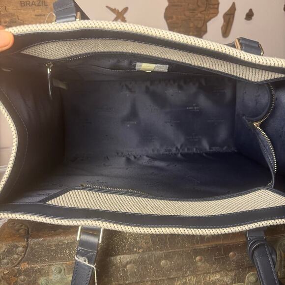 NWT Kate Spade Navy Canvas Grand Slam Elle Tote - Picture 9 of 9